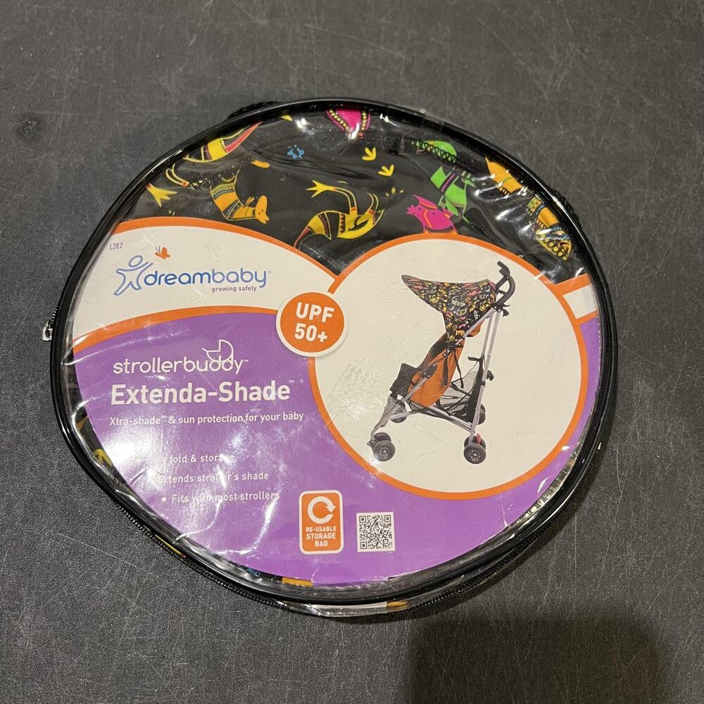 Dreambaby Strollerbuddy Extenda-Shade Multicolor Stroller Sunshade UPF 50+ Baby